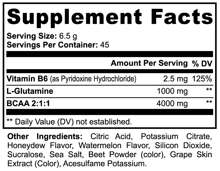End of Watch BCAA Post Workout Powder (Honeydew/Watermelon)
